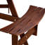Table de pique-nique d'extérieur pour 6 personnes - 3 bancs encastrés, trou de parasol, banc de salle à manger brun, meubles imperméables