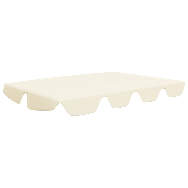 Replacement Canopy for Garden Swing, Cream, 18cm H x 122,5/145 cm W x 188cm D