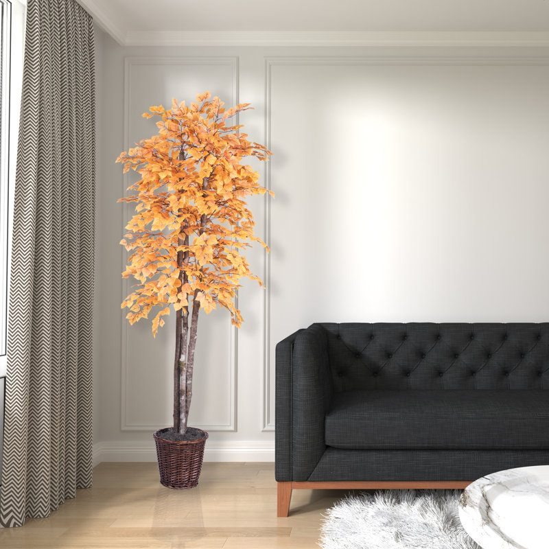 Série artificielle Golden Aspen, Brun, H 72 po x l 30 po x P 30 po