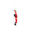 Hanging Santa Claus on Ladder Polyester Christmas Hanging Decoration