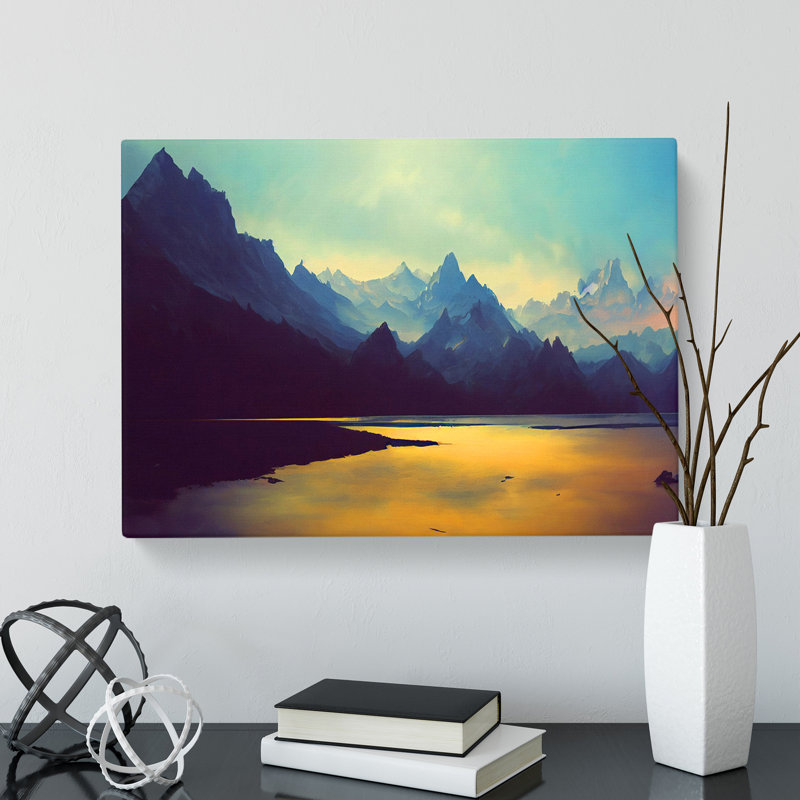 Spellbinding Mountain Landscape - Wrapped Canvas, 35cm H x 50cm W x 3cm D