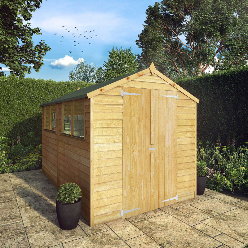 Mercia 10 x 6ft Overlap Apex Shed, No