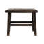 Table d'appoint en bois d'orme récupéré Fostoria, noir-1890841960