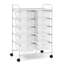 Milin 10 Drawer Storage Drawer with Locking Wheels-299059419