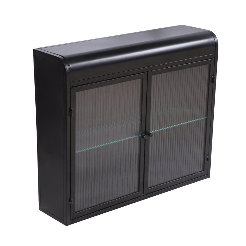 Modern Wall-Mounted Cabinet, Black