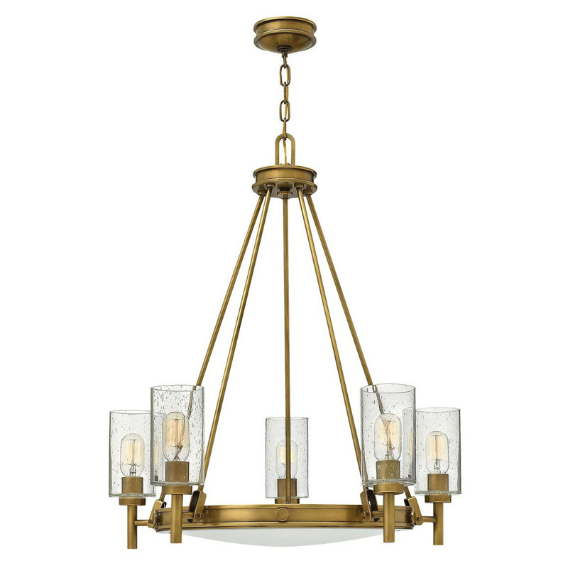 Rennick 5 - Light Waggon Wheel Chandelier