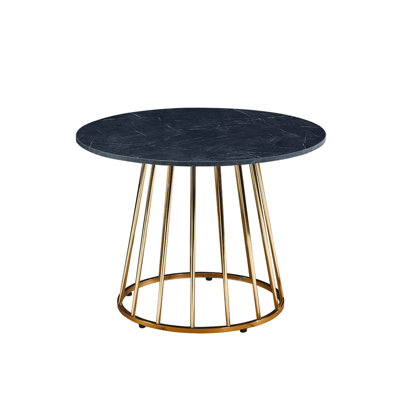 Veniaminof Round Metal Base Dining Table