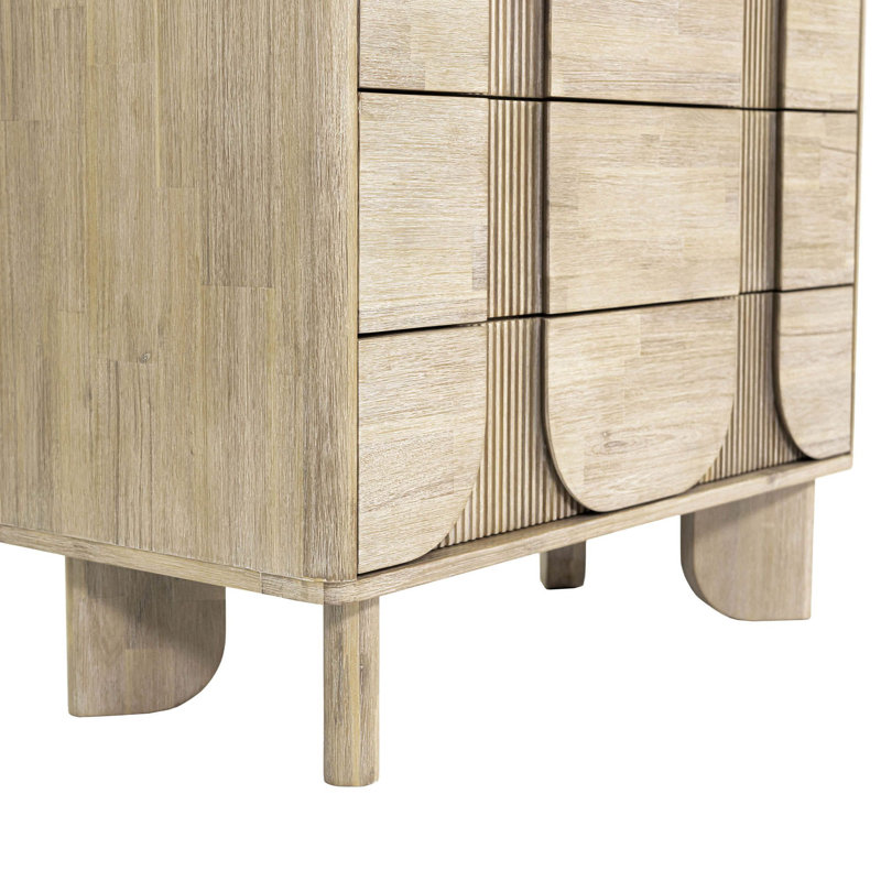 Hina 5-Drawer Acacia Chest