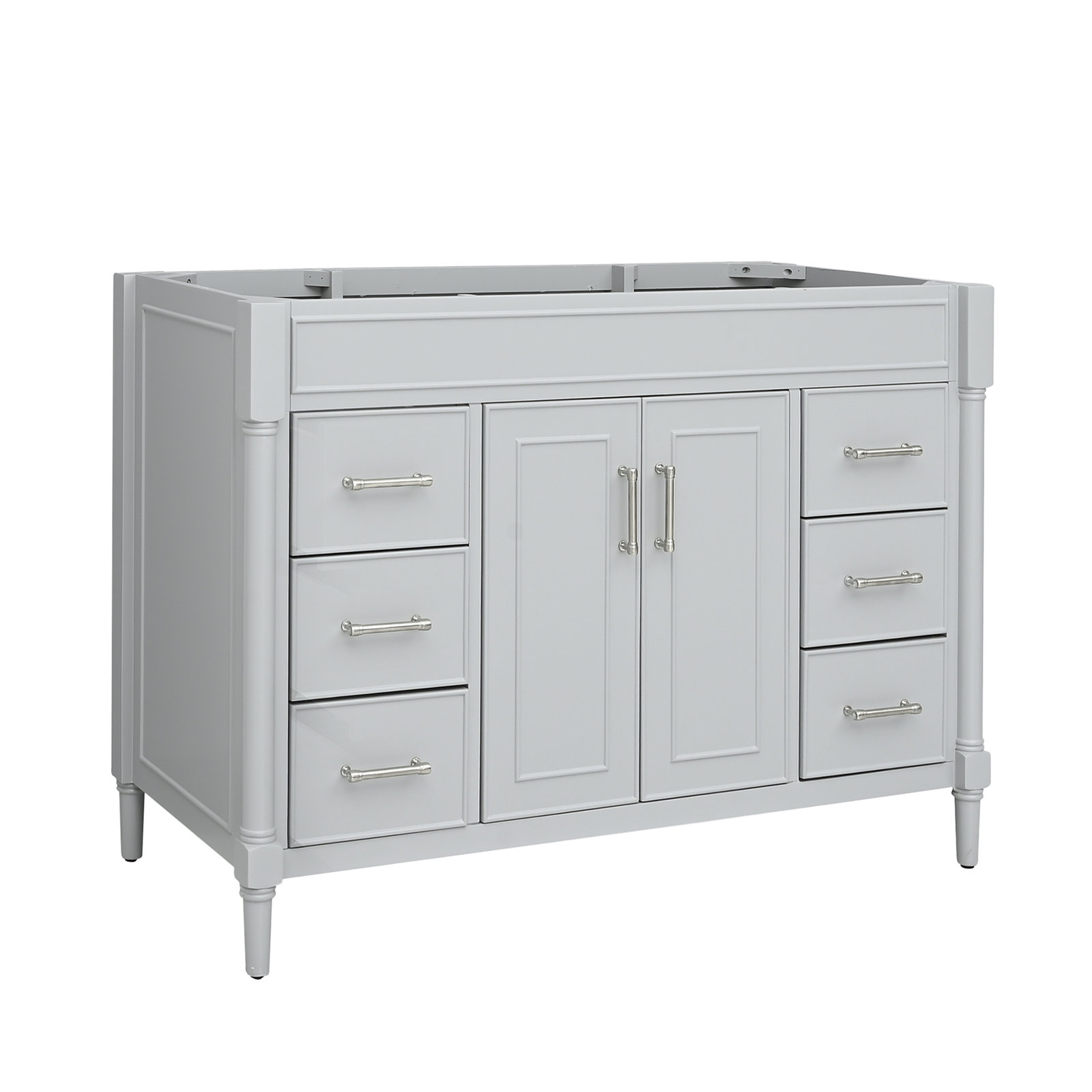 Addison 48" Single Bathroom Vanity Base, Light Gray