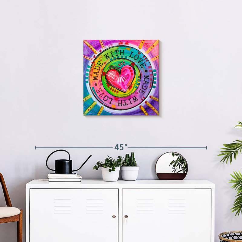 Made With Love, 20" H x 20" W