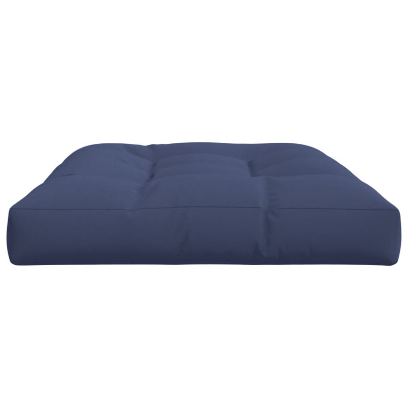 vidaXL Pallet Cushion Navy Blue 100% Polyester 47.2 x 31.5 x 4.7 in, 47.2" H x 31.5" W x 4.7" D, Navy Blue