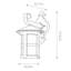 Flor Matte Black 34.5cm H Outdoor Wall Lantern-11183582