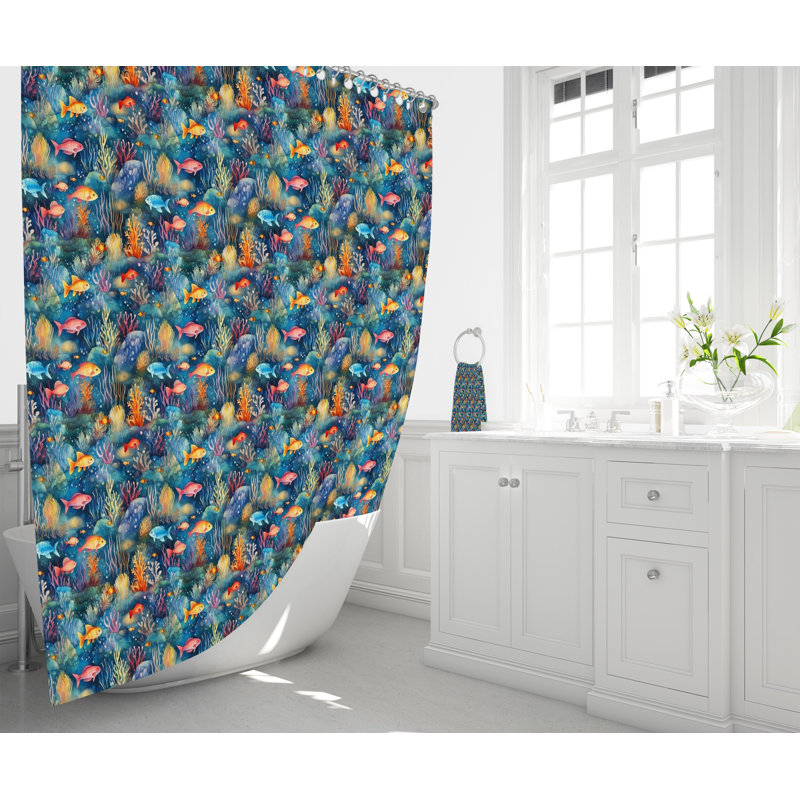 Getuta Shower Curtain, 93" H x 70" W