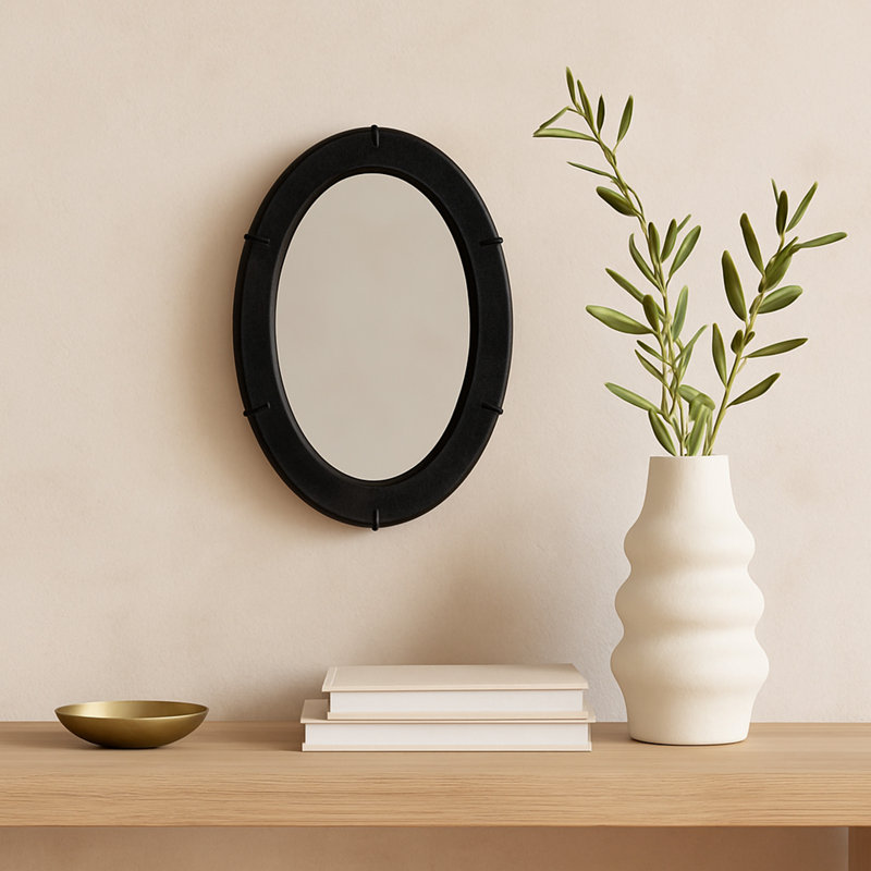 Antoni miroir noir petit noir, 25 po x 18 po