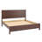 Hibir Rustic Solid Pinewood Bed Frame with Protective Top Trim, Modern Farmhouse Master Bedroom Platform Bed, Heavy-Duty Slat Support Base, No Box Spring Needed, Premium Style-123418555-123297193