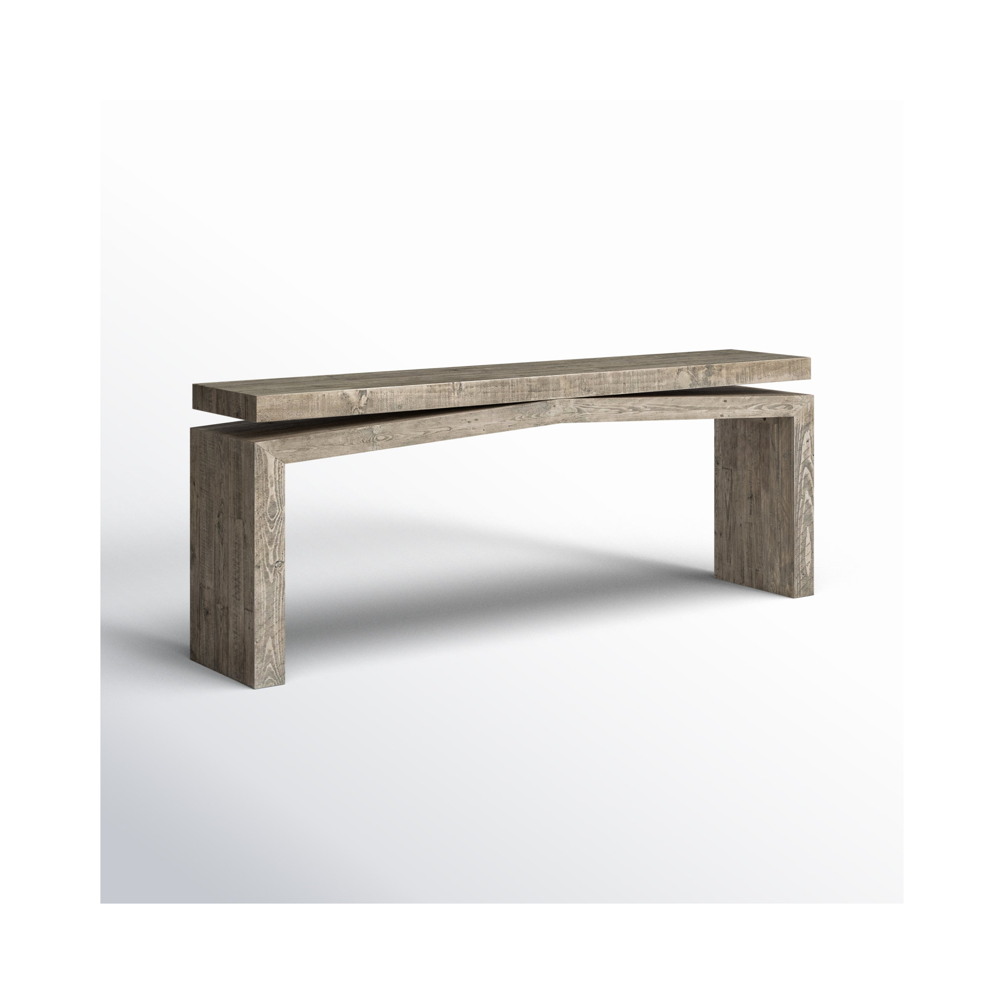 Henn Solid Wood Console Table, 30.75" H x 78.75" W x 15" D, Weathered Wheat