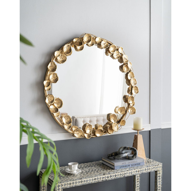 Miroir mural rond 35 po