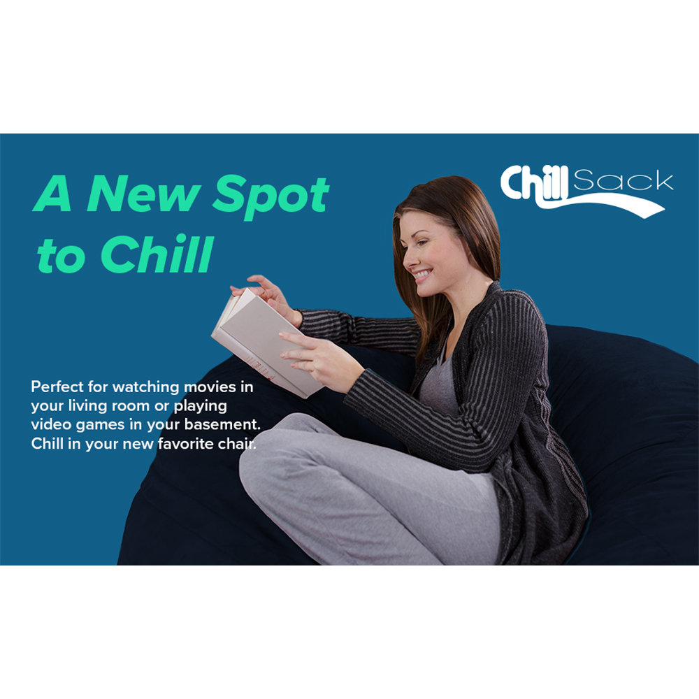 Chill Sack Giant Faux Fur Classic Bean Bag & Reviews Wayfair Canada