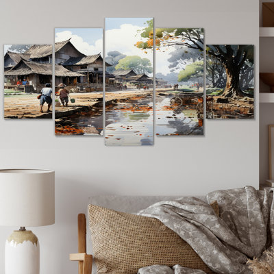 Ensemble de salon vietnamien campagne I - Vietnam Wall Wall Art