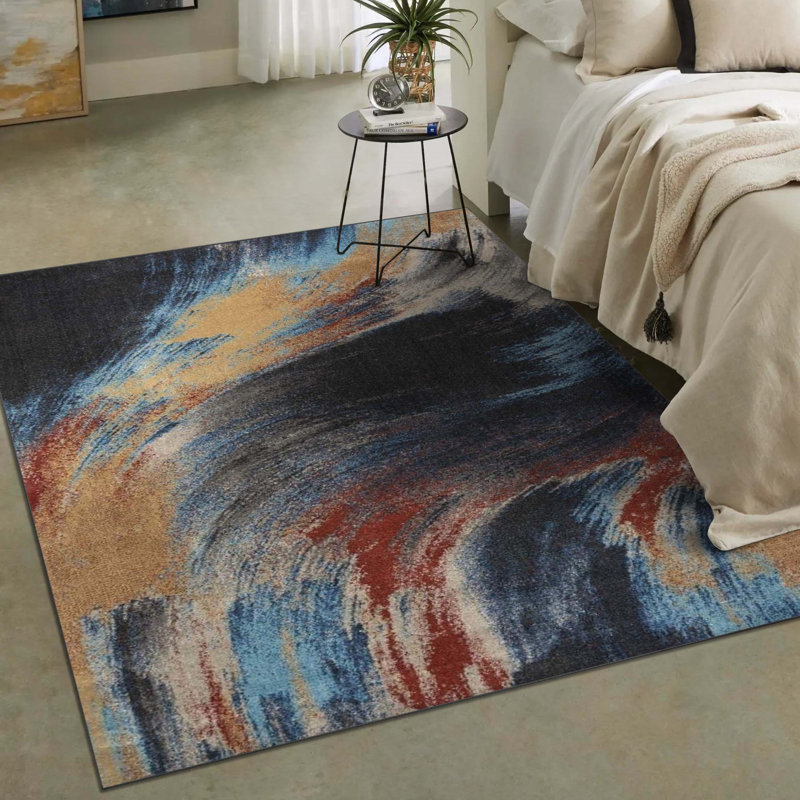 Lagos Abstract Indoor Rug, Rectangle 5' x 7'