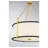 Joplin 3-Light Pendant In Matte Black With True Gold