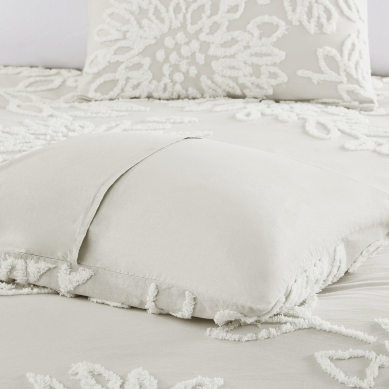 Cozy Cotton Chenille Bedding Set, Farmhouse Style, Full/queen