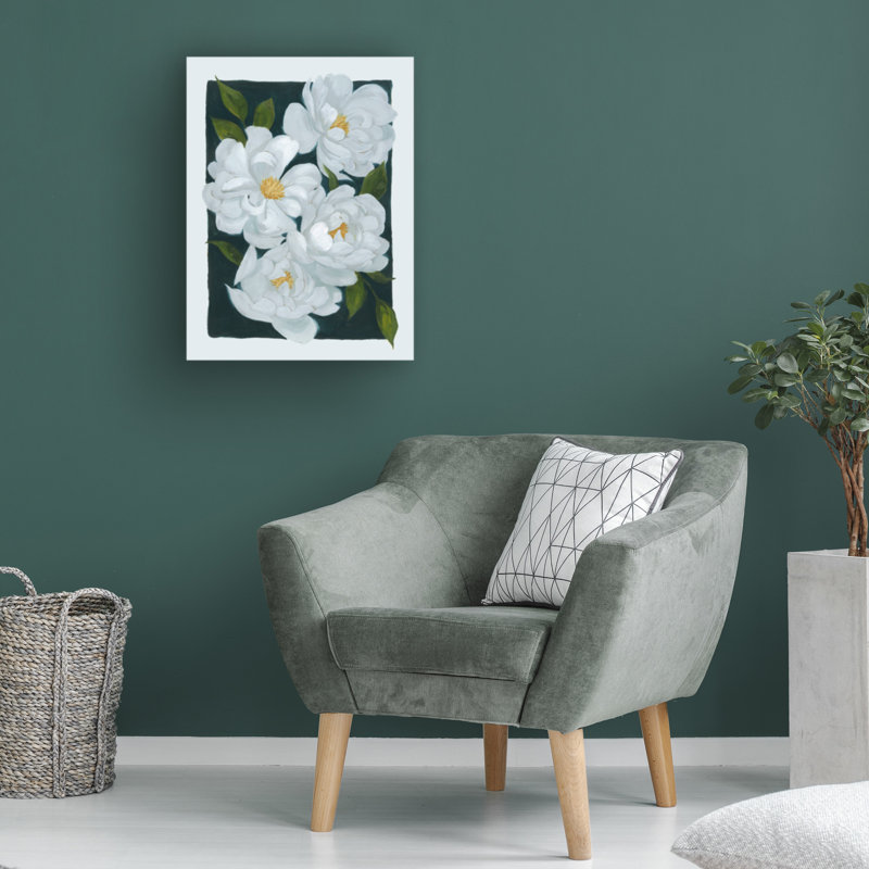 Bolognaise «Pivoine II» sur, H 19 po x l 14 po