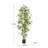 Faux Foliage Bamboo Indoor Outdoor Green Artificial Tree with Realistic Leaves and Black Plastic Pot