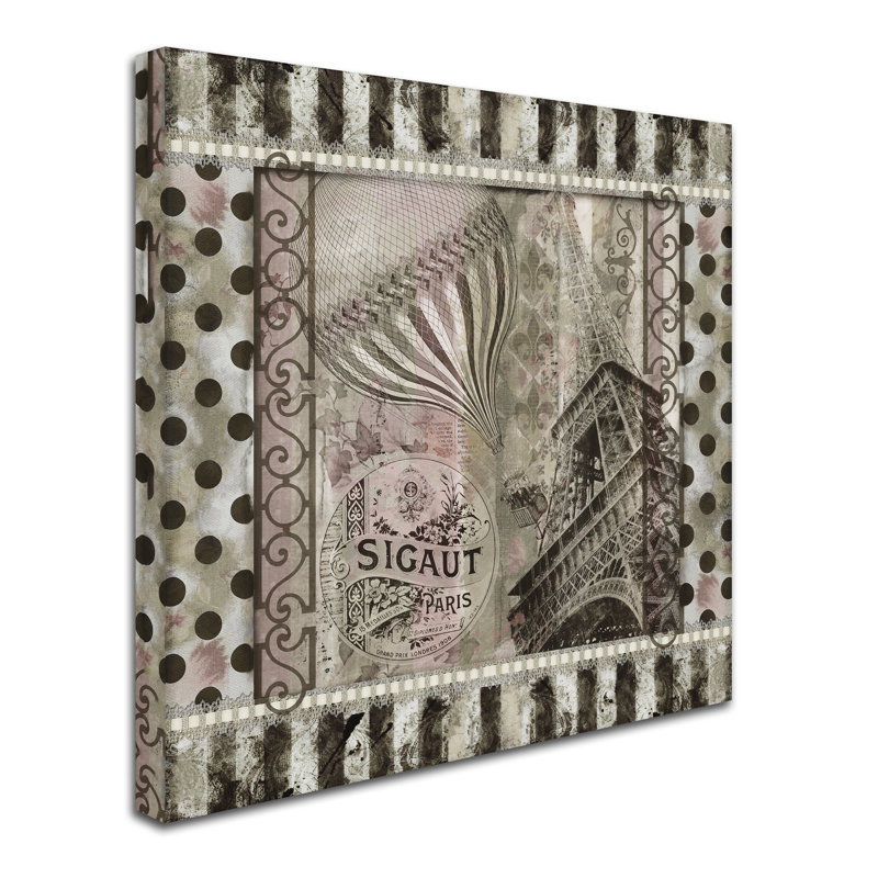 Jadaya «When in Paris» par Color Bakery, impression sur toile tendue, H 35 po x l 35 po x P 2 po