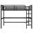 Metal Queen Size Loft Bed with Power Outlet and LED Lighted, Space-Saving, Noise Reduced