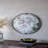 Mirror With Industrial Design Round Mirror With Metal Frame