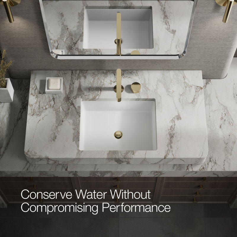 Components Bathroom Sink Rocker Handle, Gold