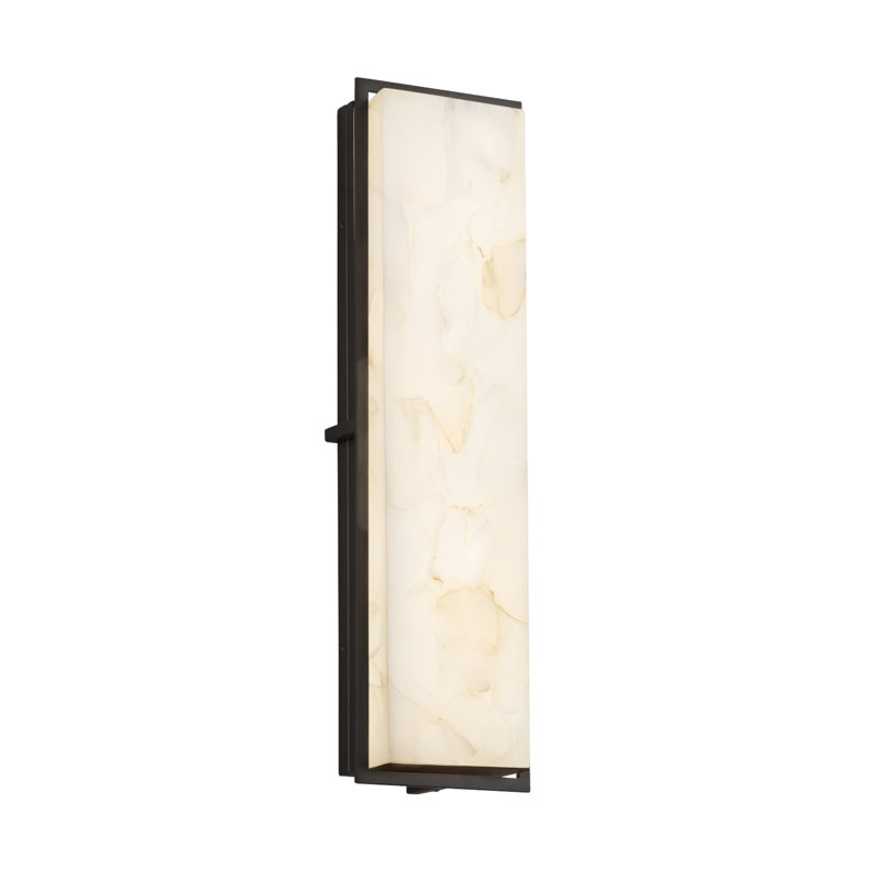 Donaven Alabaster Rocks? Applique murale Avalon, Noir mat, H 24 po x l 6,5 po x P 3,5 po