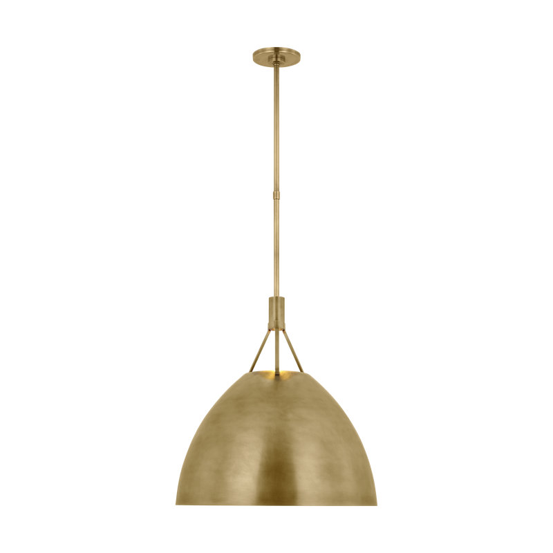 Sospeso 1 - Light LED Pendant, Natural Brass