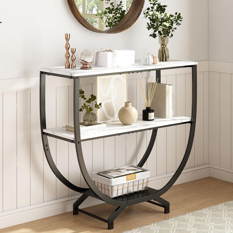 Modern 3-Tier Console Entryway Table