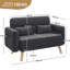  Modern Fabric Sofa Couch 2 Seater Sofa  Upholstered Loveseat-961439807