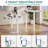 Curtia 140Cm W  Electric Height Adjustable  Desk with Charging Station & LED Light