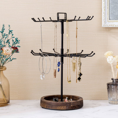 Metal 12-Hook Organizer Jewellery Stand
