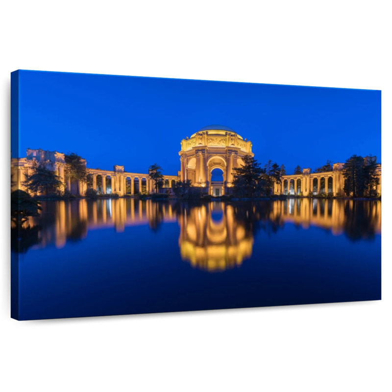 Lilie Palace of Fine Arts, heure bleue, H 8 po x l 12 po