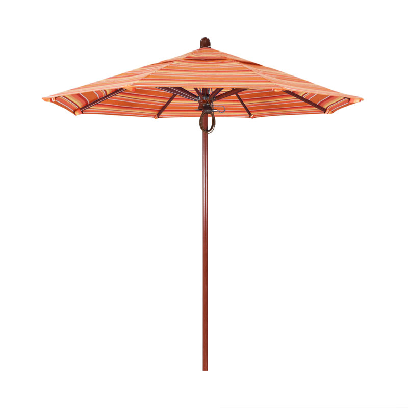 SunbrUmbrella marché de 7,5 pi Meridien Series, Rouge, Sunbrella® mangue rayé Dolce