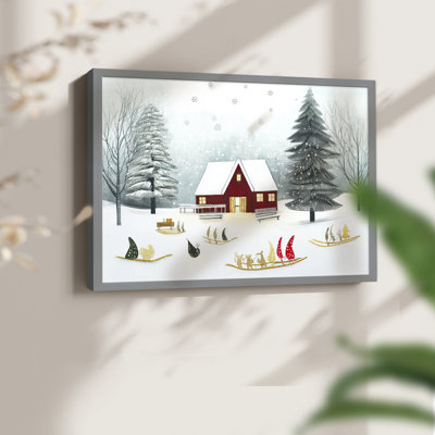 «Chirstmas Art» - XCV - Reproduction encadrée - Restickable
