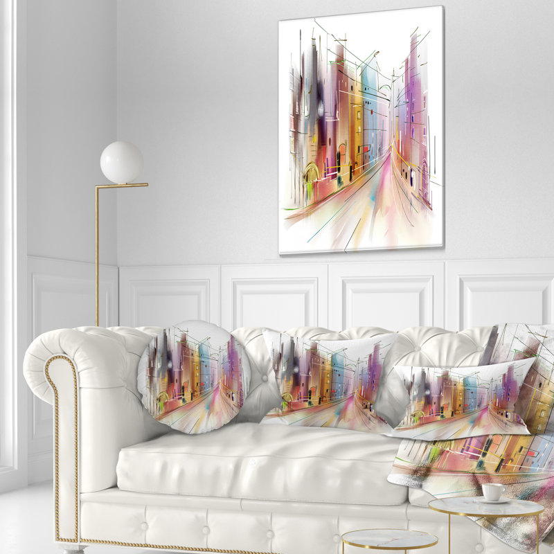 Coussin lombaire art urbain