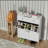 Shoe Cabinet with 2 Flip Drawers and 2 Drawers, Slim Metal Entryway Storage Cabinet, Freestanding Organizer