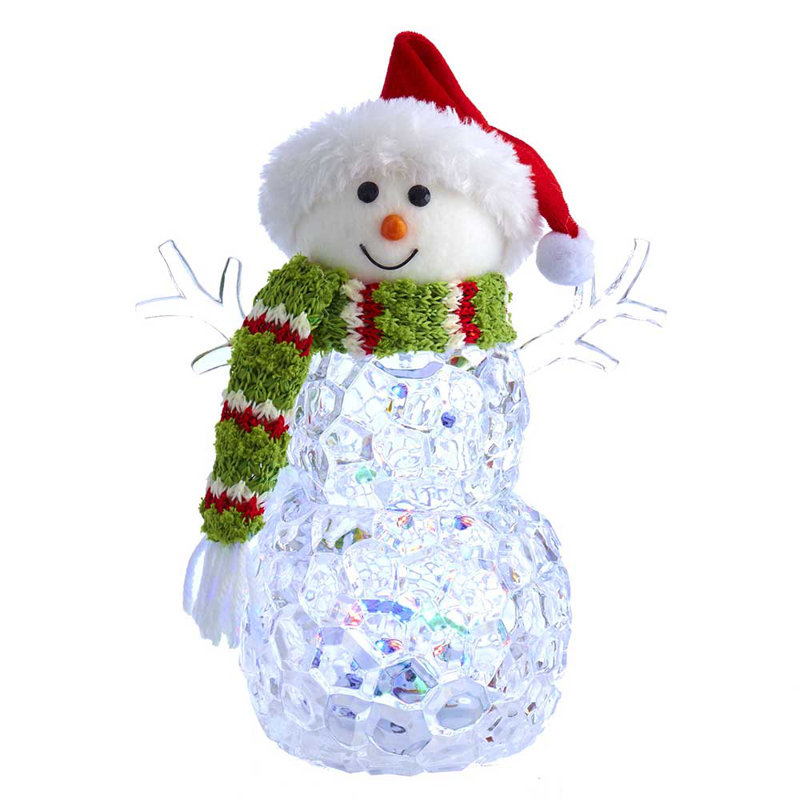 Pièce de table bonhomme de neige à pile