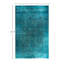 Tapis unique noué à la main Vibrance - bleu, 11 pi 10 po x 18 pi 10 po