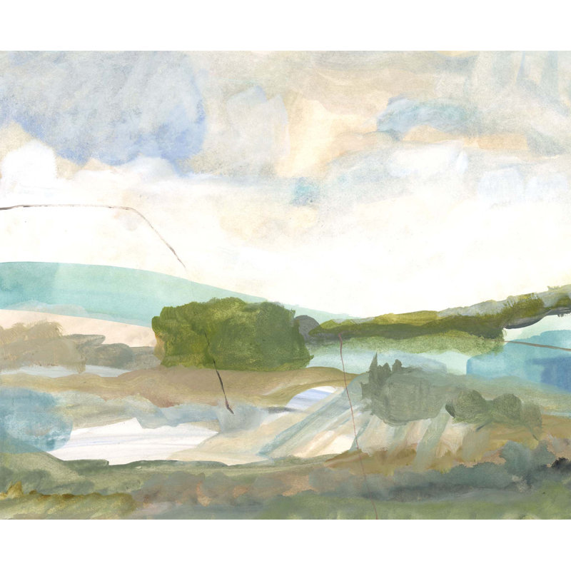 «Abstract Landscape 4a» par Katie Ré Scheidt, H 32 po x l 40 po, Toile tendue