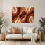Gradient Abstract 52 Brown Metal Wall Art-768532193