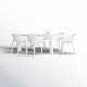 Farrah 39.37'' Rectangular 6 - Person Outdoor Dining Set