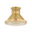 Highclere Flush Mount in Aged Brass and Off-White by Mark D. Sikes-1779793218-1779793216