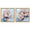 "Blush Pink Whimsy", ensemble de 2 reproductions d'art sur toile par 